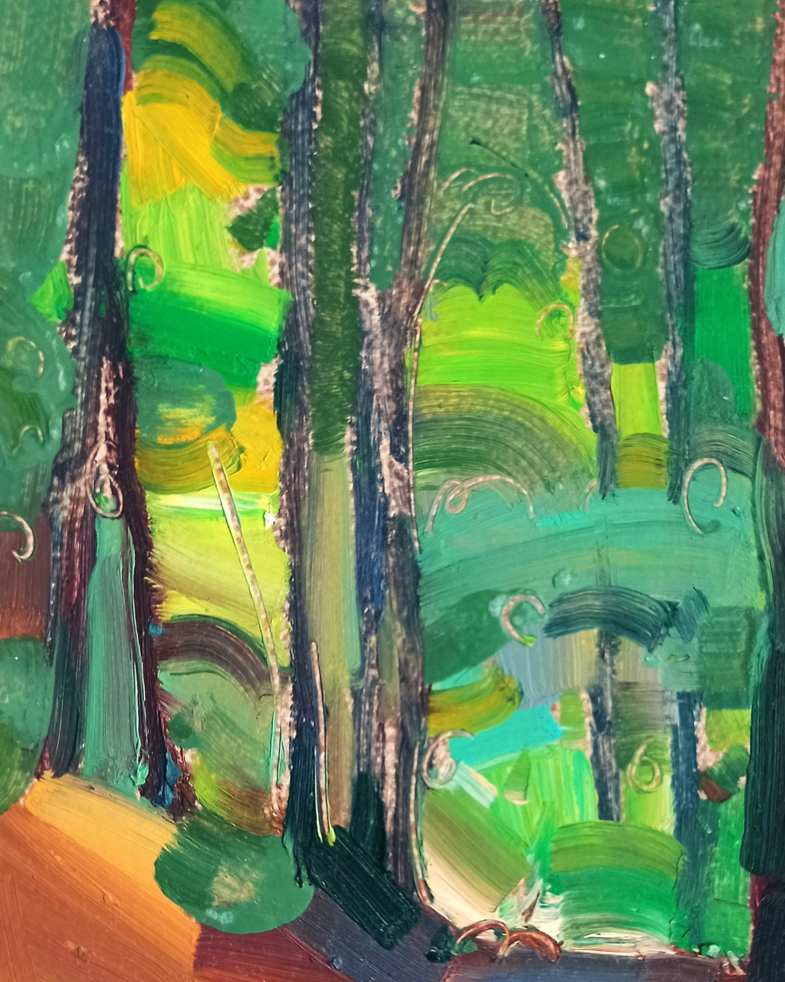 Oil painting In a mysterious forest Viktor Khadzhinov - 2