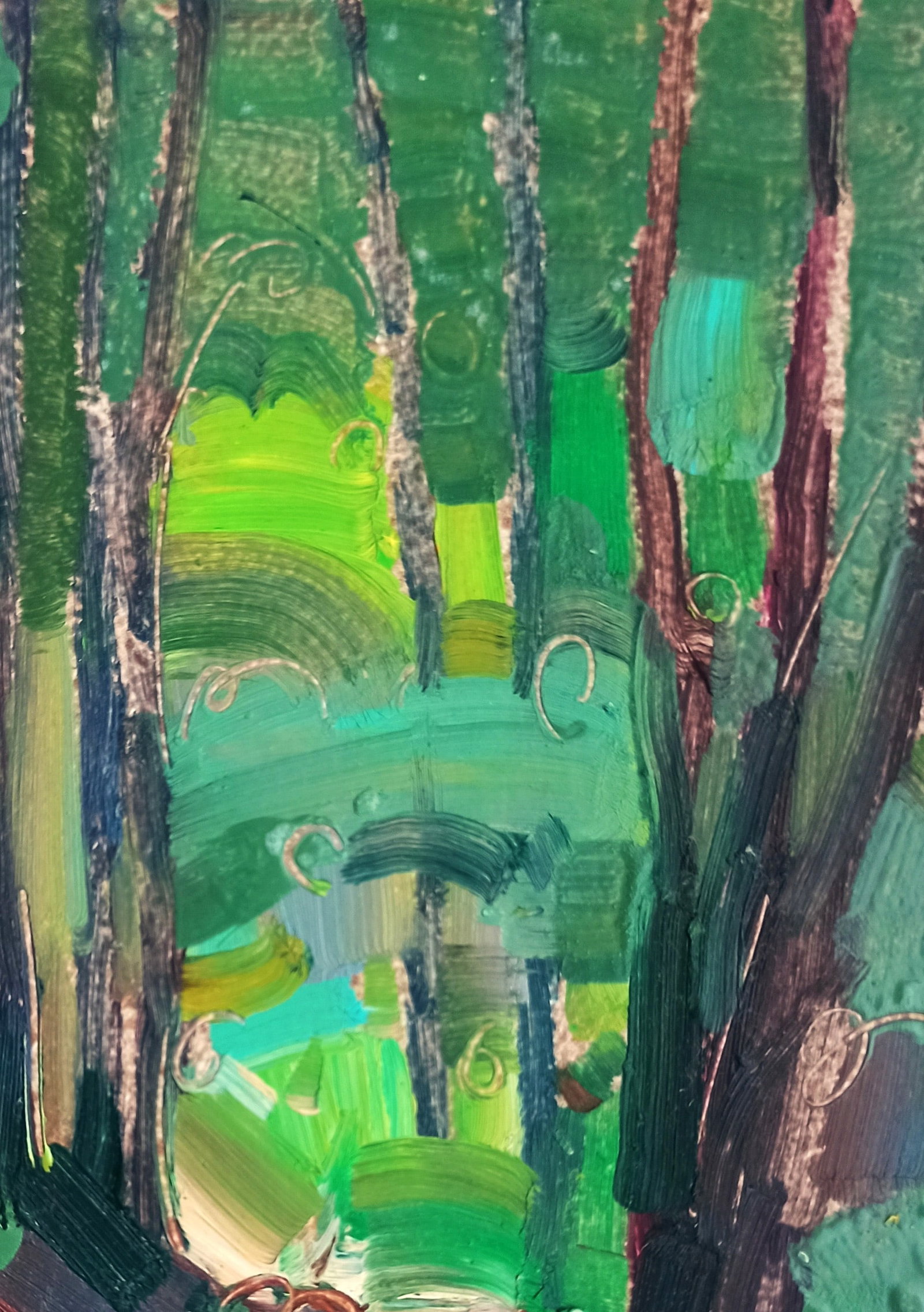 Oil painting In a mysterious forest Viktor Khadzhinov - 3