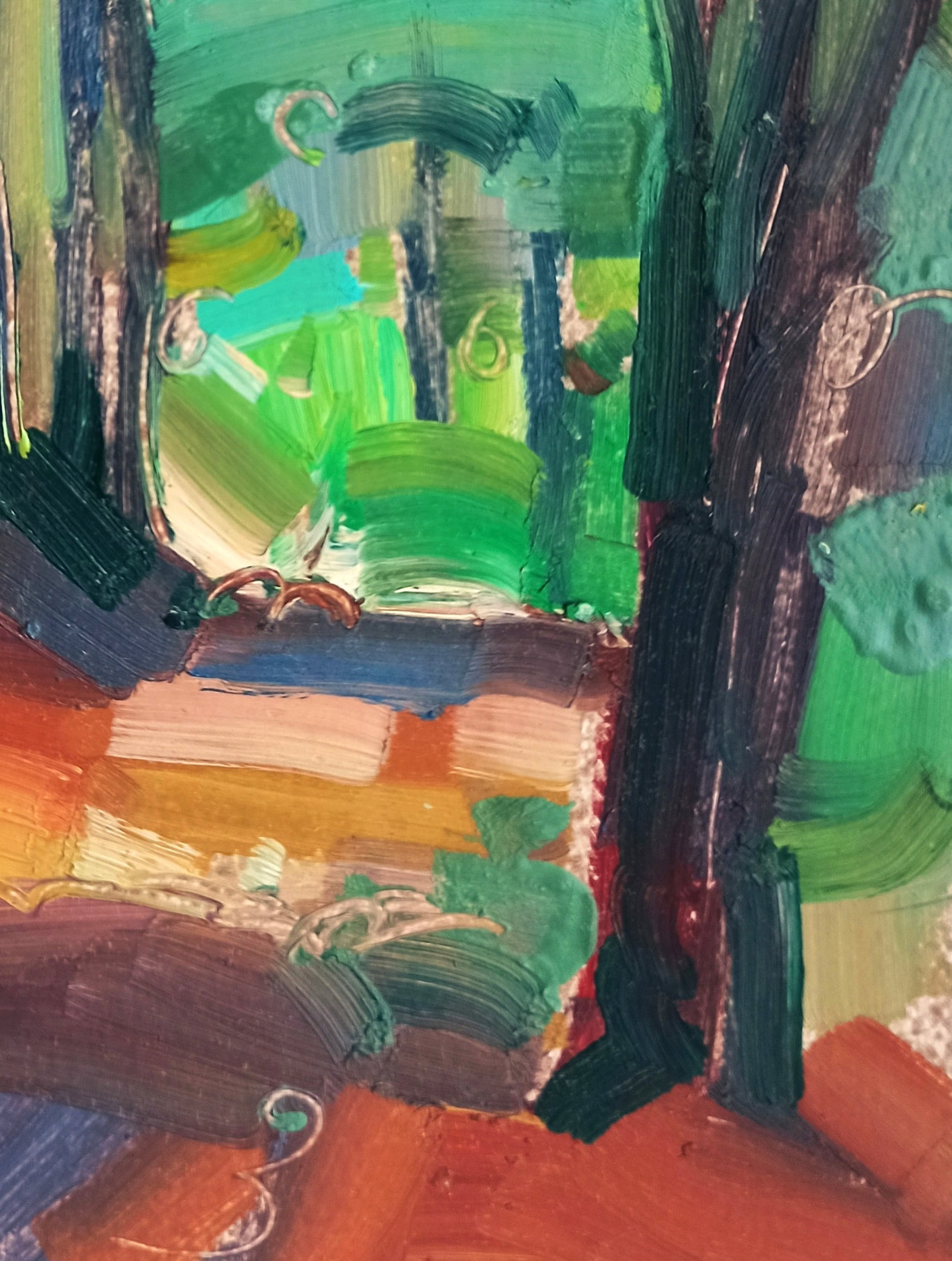 Oil painting In a mysterious forest Viktor Khadzhinov - 4