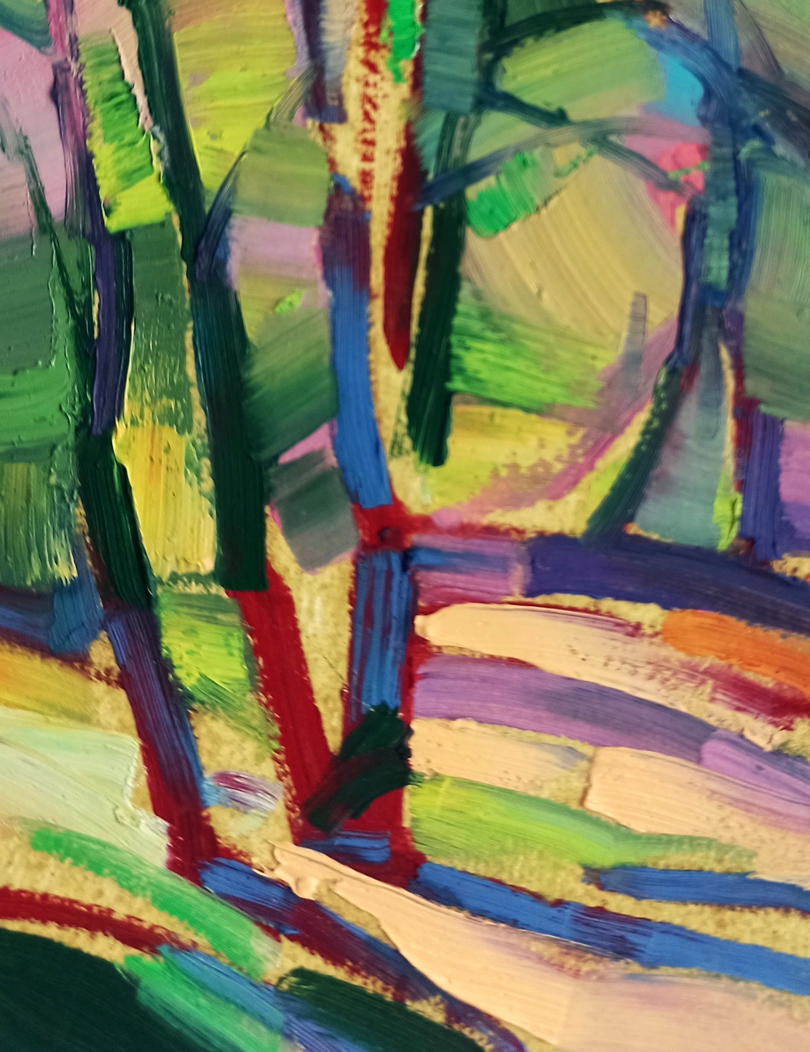 Oil painting Sunlight in the forest Viktor Khadzhinov - 4