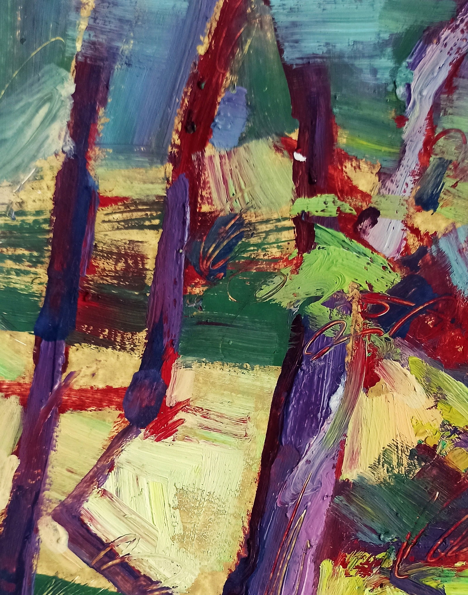 Oil painting Bare trees Viktor Khadzhinov - 2
