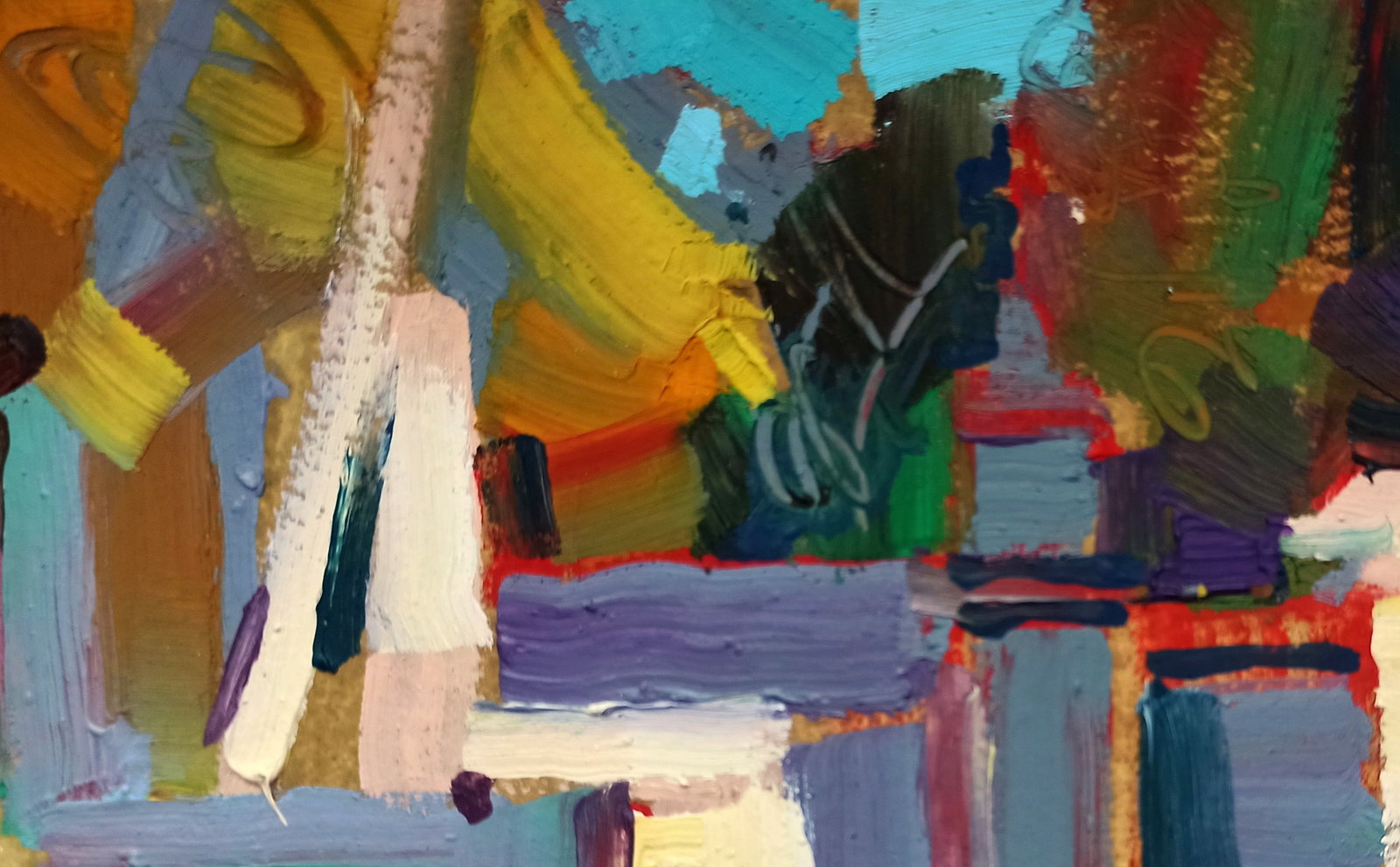 Oil painting Walk around the city Viktor Khadzhinov - 2