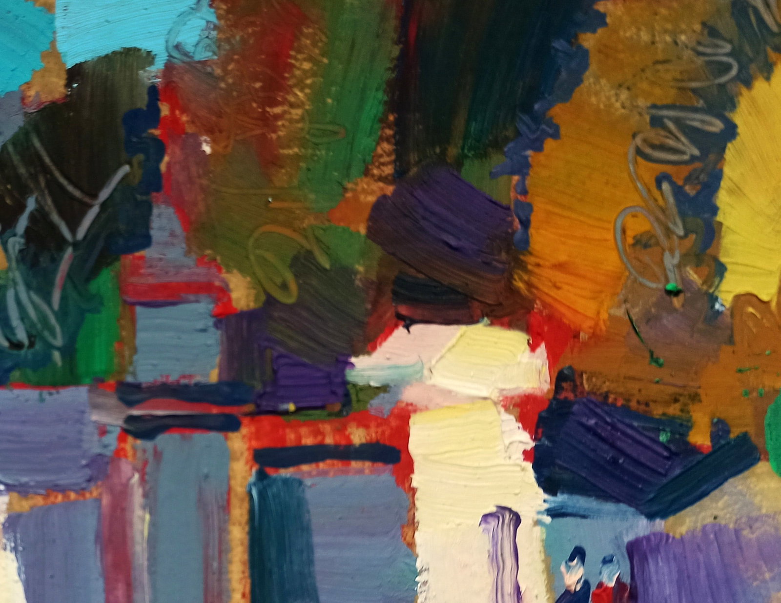 Oil painting Walk around the city Viktor Khadzhinov - 3
