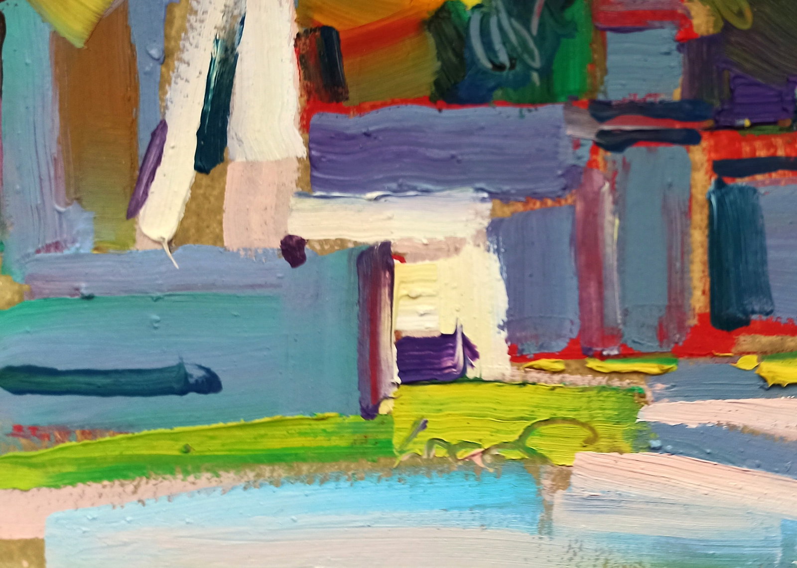Oil painting Walk around the city Viktor Khadzhinov - 4