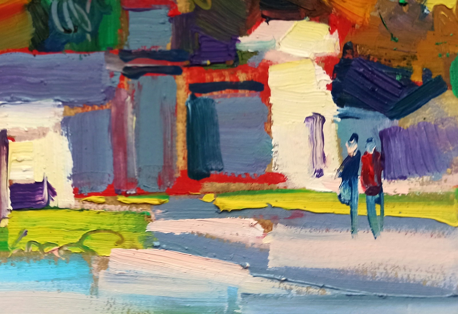 Oil painting Walk around the city Viktor Khadzhinov - 5