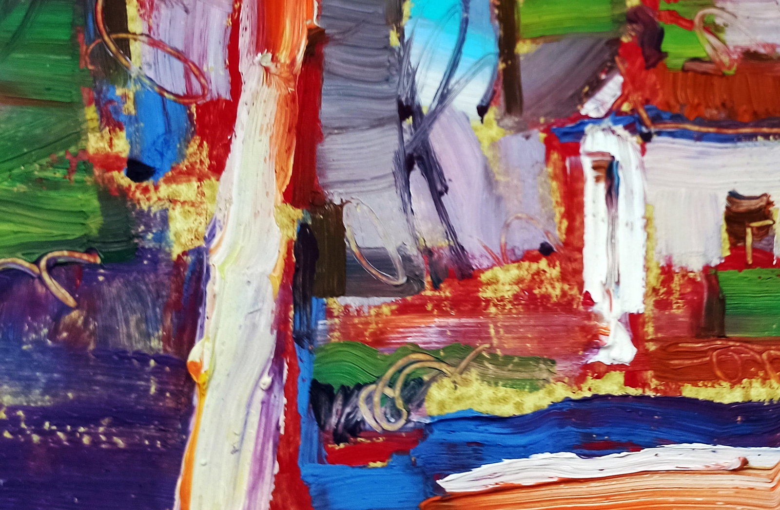 Oil painting The White house Viktor Khadzhinov - 4