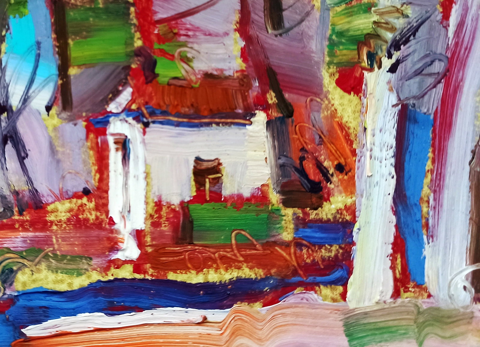 Oil painting The White house Viktor Khadzhinov - 5