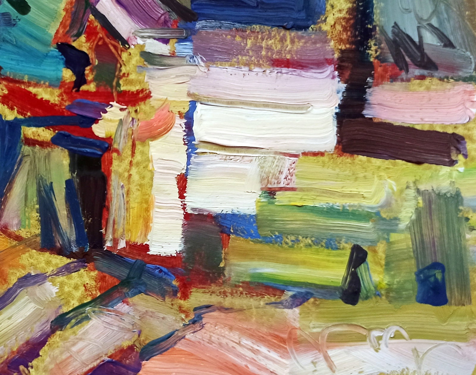 Oil painting Village well Viktor Khadzhinov - 5
