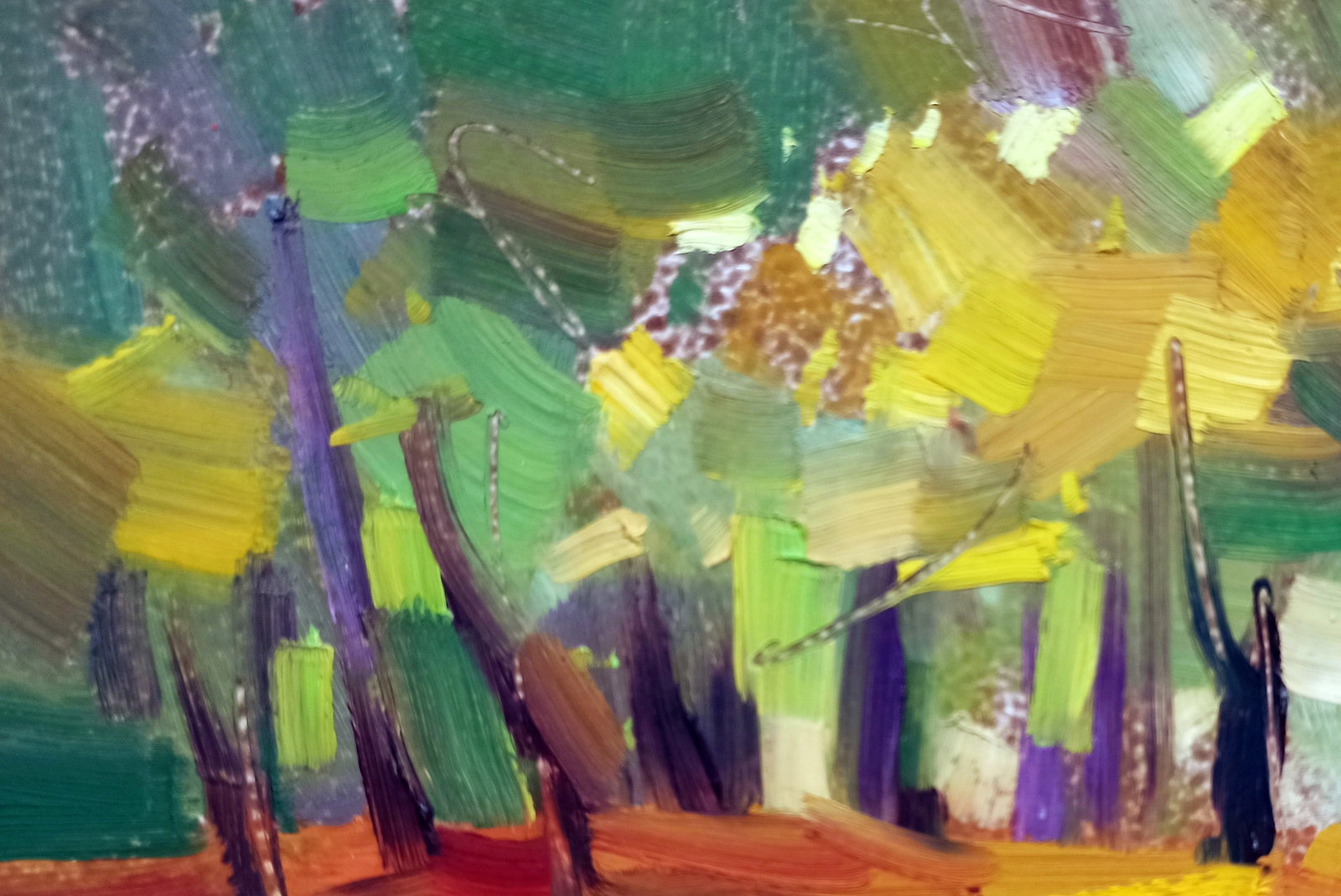 Oil painting Autumn sheds its leaves Viktor Khadzhinov - 2