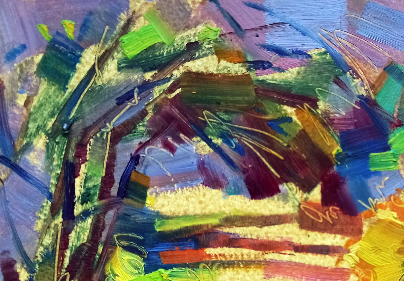 Oil painting Forest Park Viktor Khadzhinov - 2