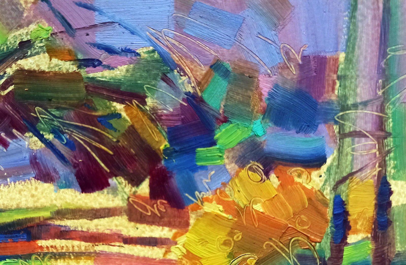 Oil painting Forest Park Viktor Khadzhinov - 3