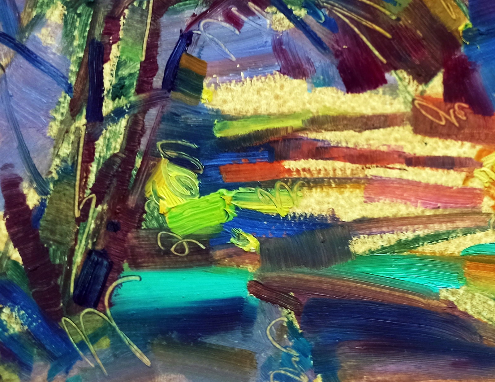 Oil painting Forest Park Viktor Khadzhinov - 4