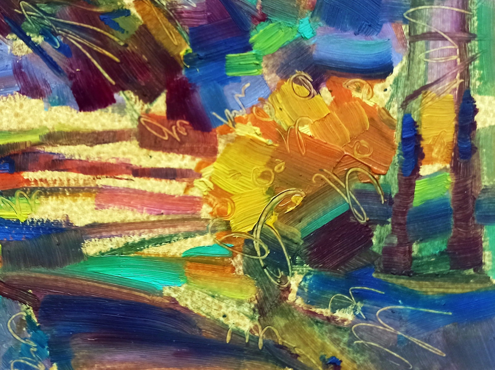 Oil painting Forest Park Viktor Khadzhinov - 5