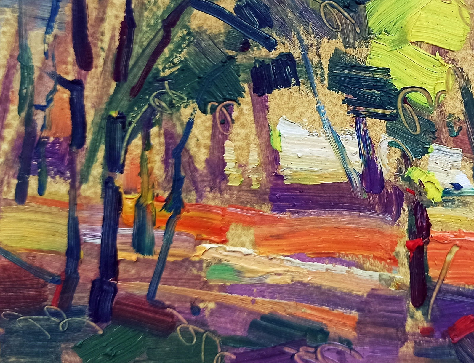 Oil painting Autumn Walk Viktor Khadzhinov - 4