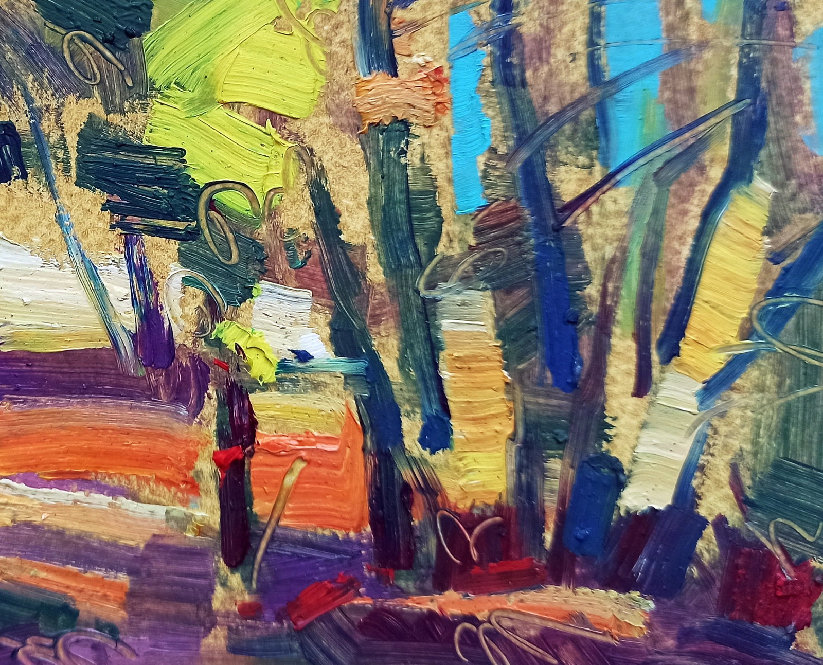 Oil painting Autumn Walk Viktor Khadzhinov - 5