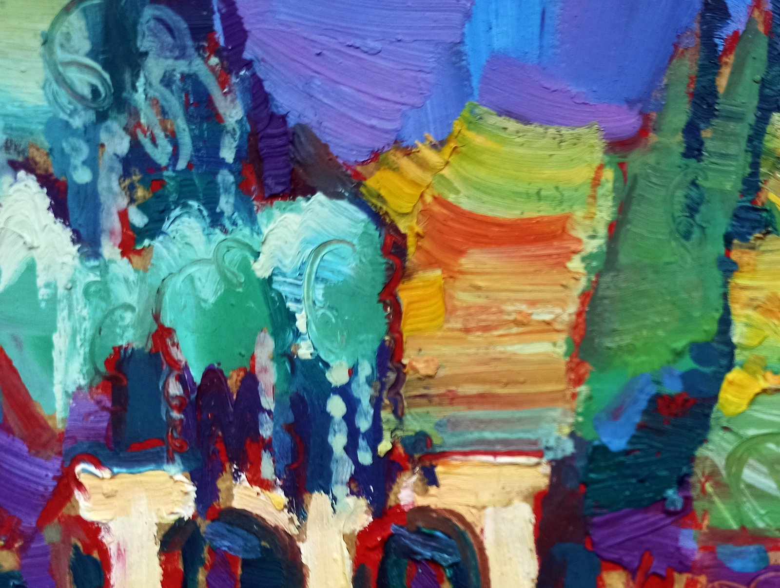Oil painting Mansion outside the city Viktor Khadzhinov - 2