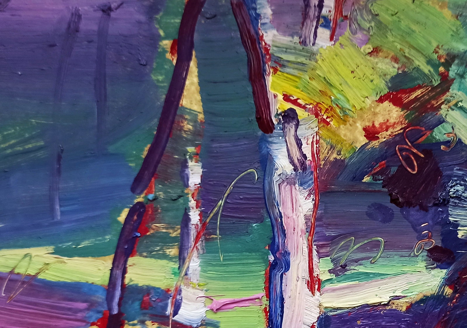 Oil painting Path in the forest Viktor Khadzhinov - 2