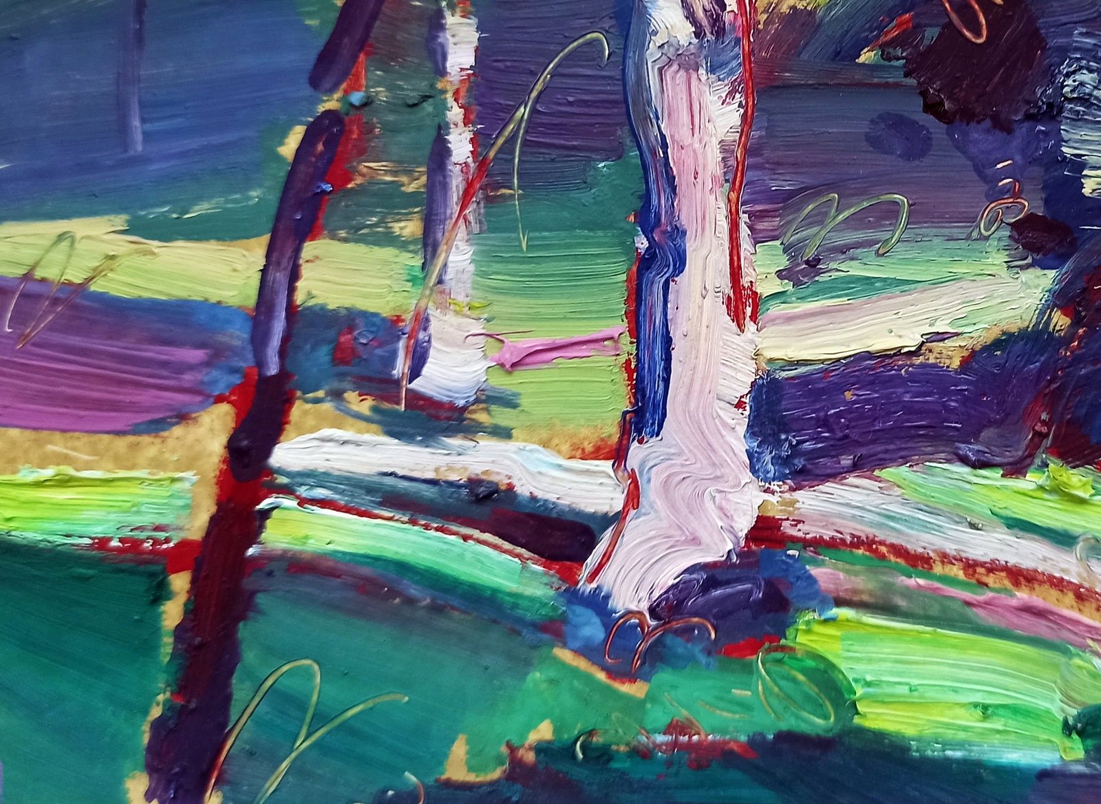 Oil painting Path in the forest Viktor Khadzhinov - 4