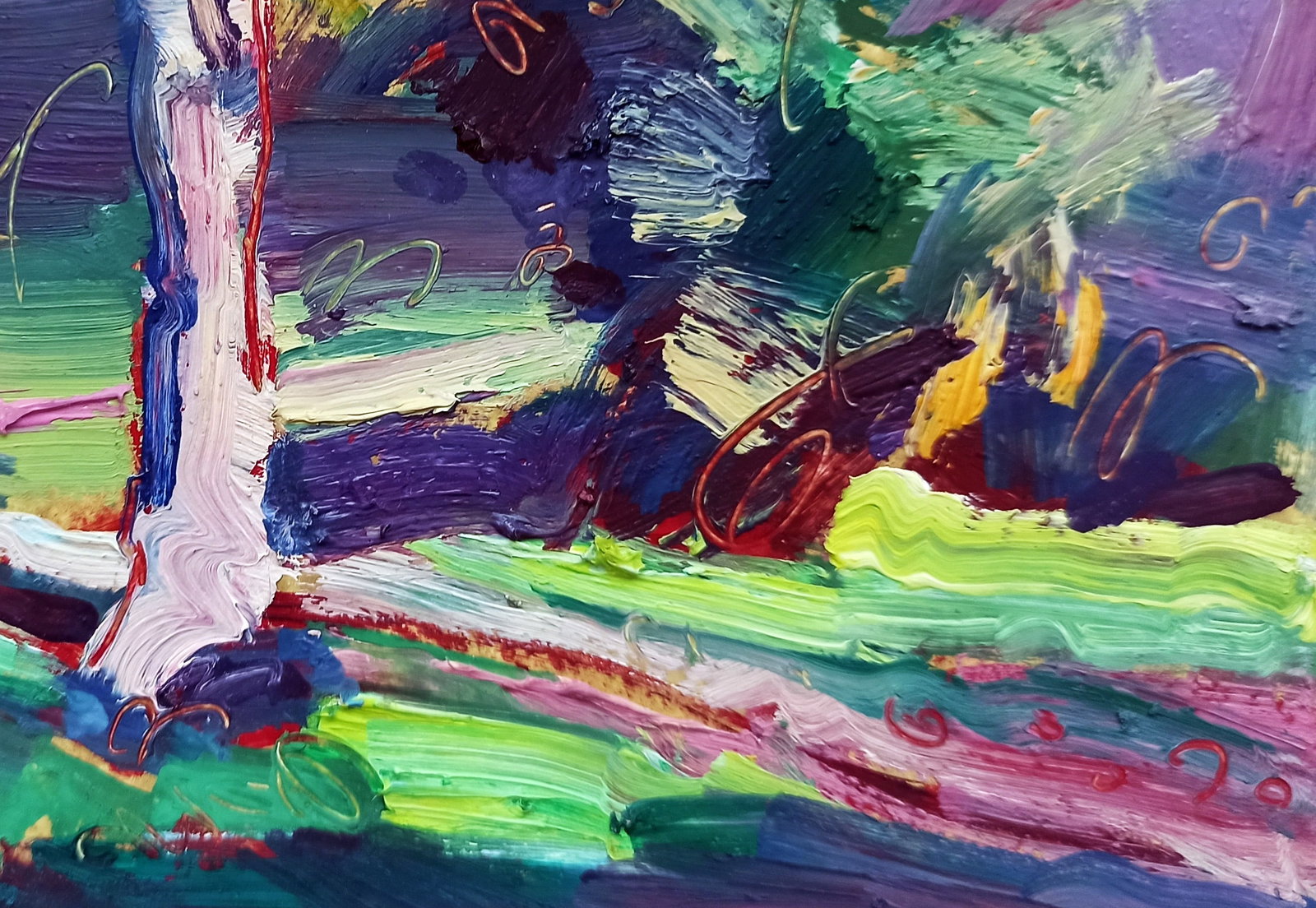 Oil painting Path in the forest Viktor Khadzhinov - 5