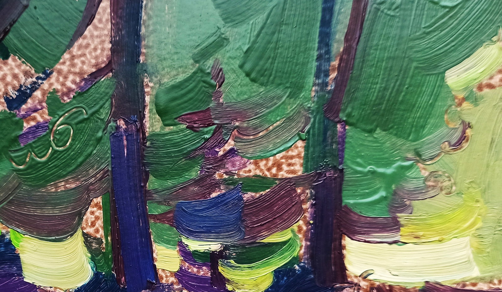 Oil painting Summer green forest Viktor Khadzhinov - 3