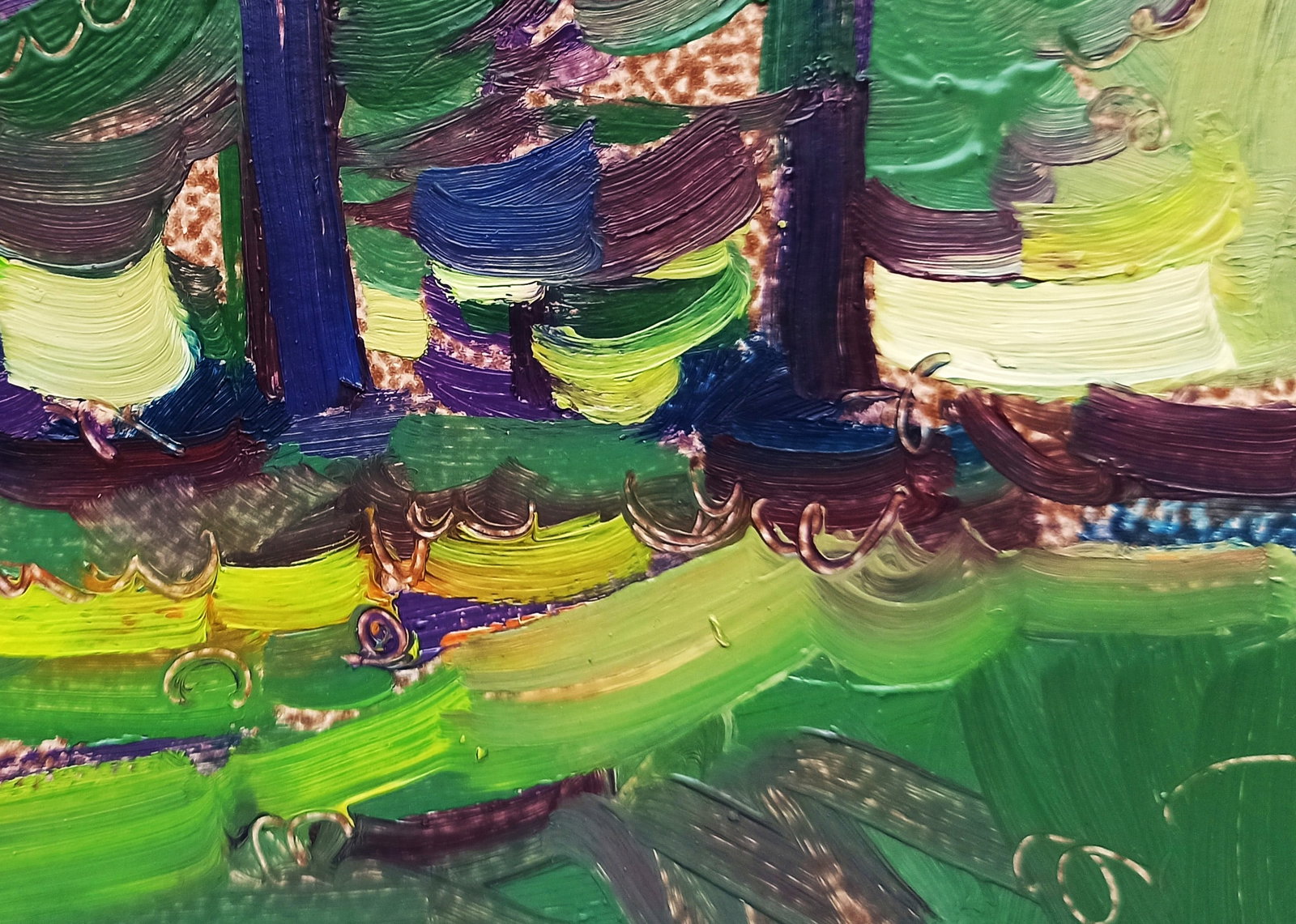 Oil painting Summer green forest Viktor Khadzhinov - 5
