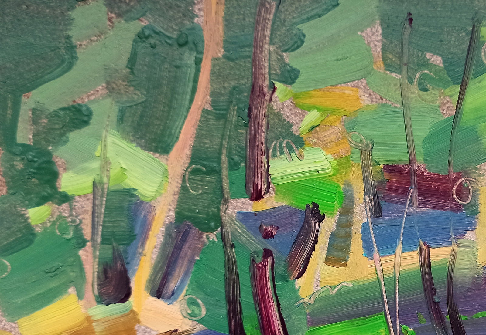 Oil painting Country holidays Viktor Khadzhinov - 2