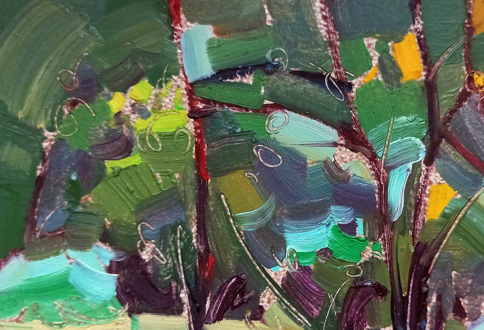 Oil painting Warm evening Viktor Khadzhinov - 2