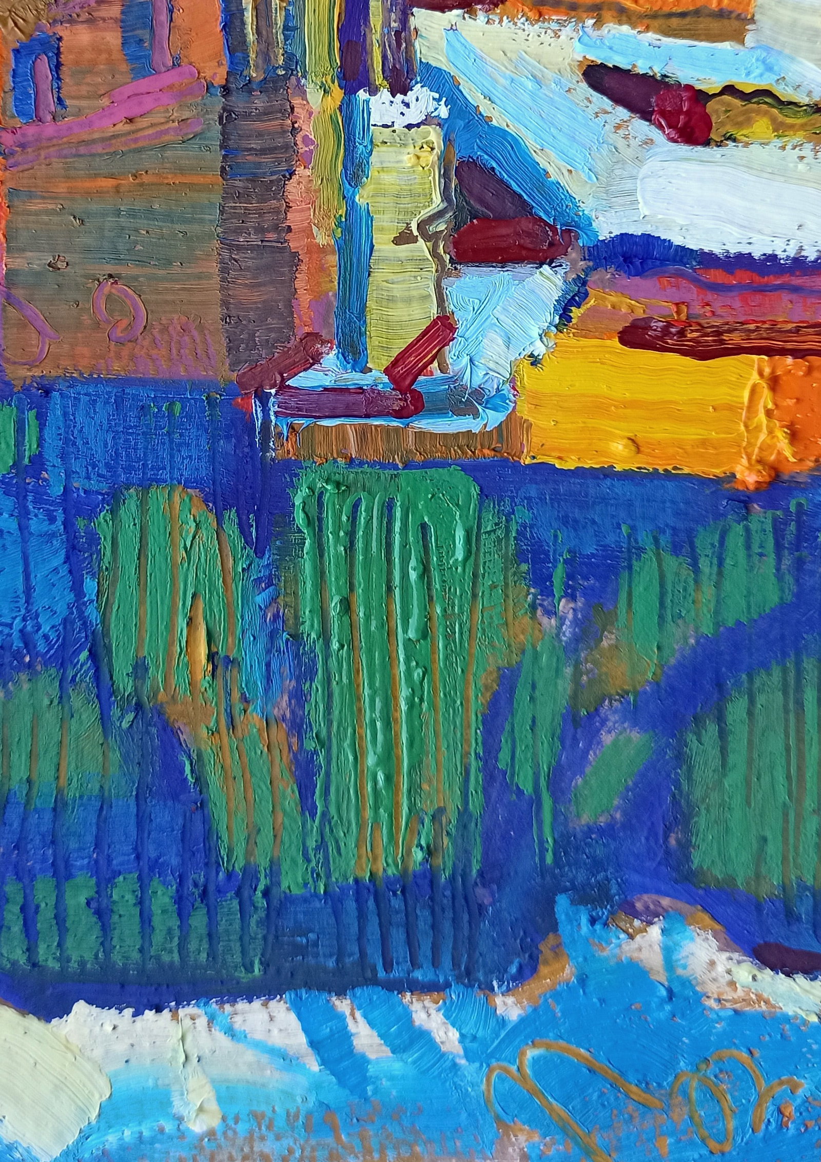 Oil painting First snow Viktor Khadzhinov - 5