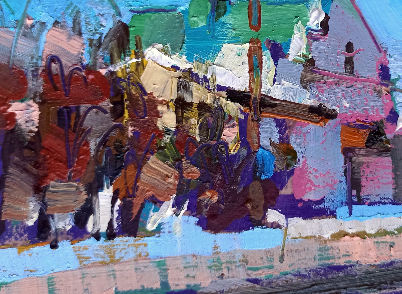 Oil painting City Church Viktor Khadzhinov - 4