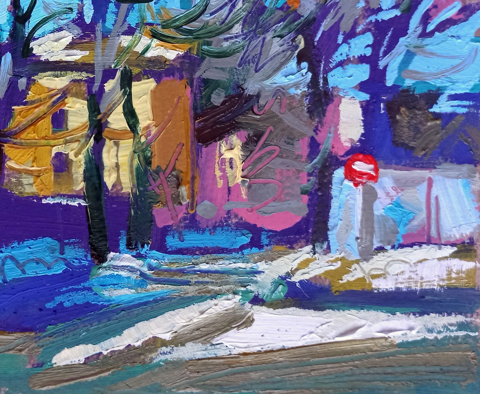 Oil painting Last days of winter Viktor Khadzhinov - 5