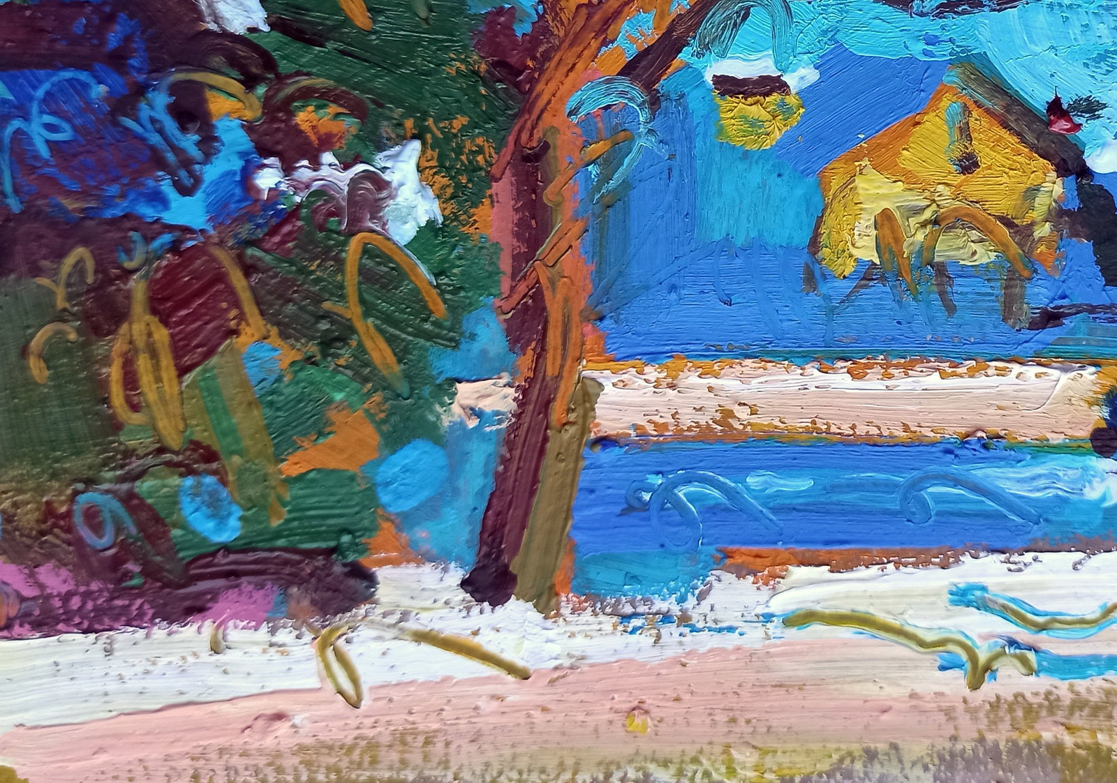 Oil painting The road to home Viktor Khadzhinov - 4