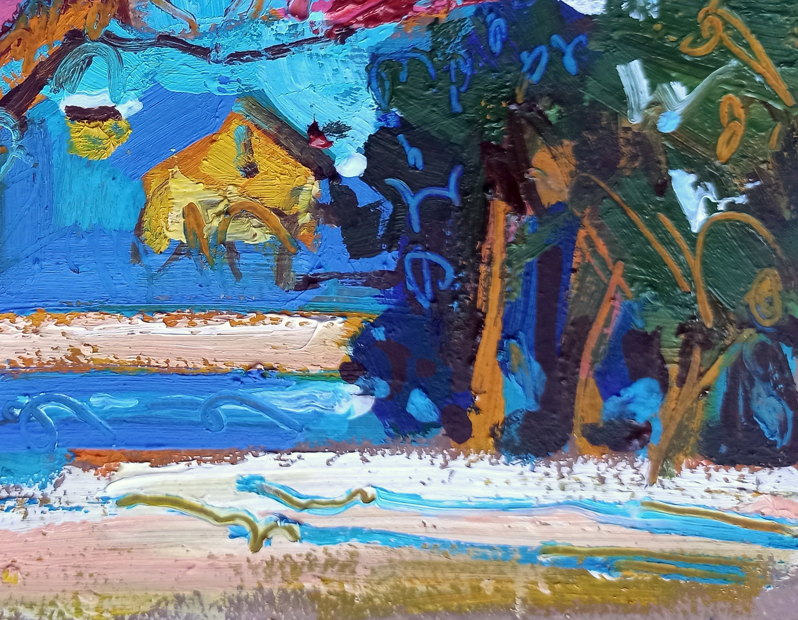 Oil painting The road to home Viktor Khadzhinov - 5