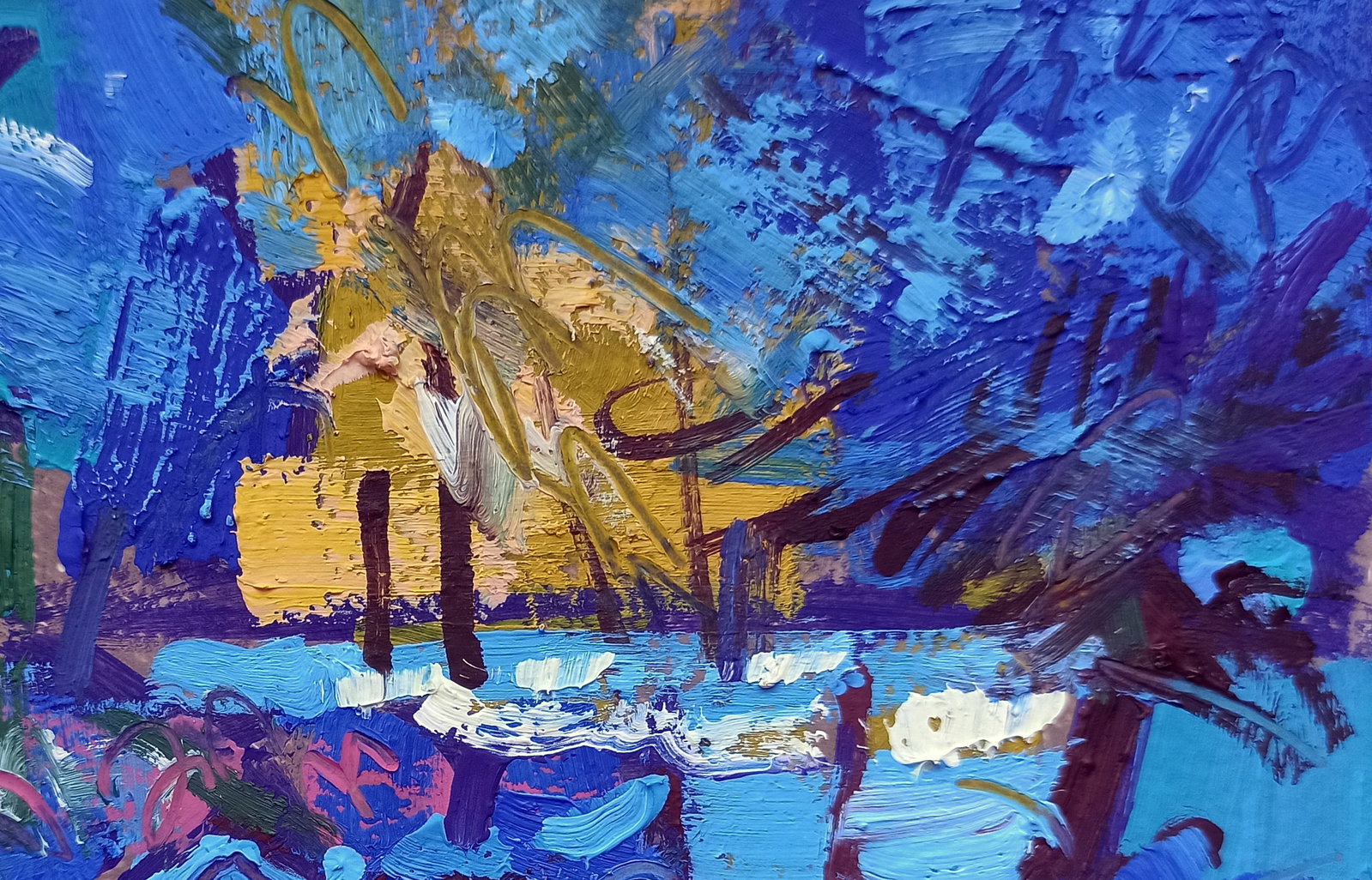 Oil painting Winter twilight Viktor Khadzhinov - 3
