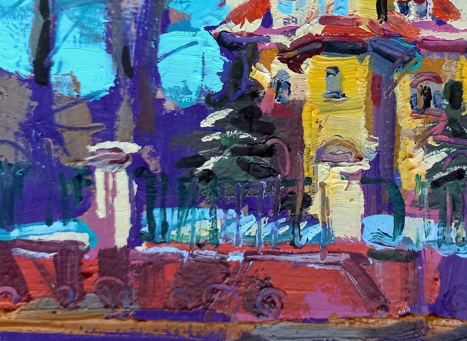 Oil painting Historical building Viktor Khadzhinov - 4