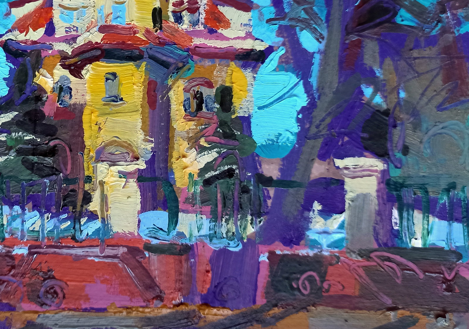 Oil painting Historical building Viktor Khadzhinov - 5