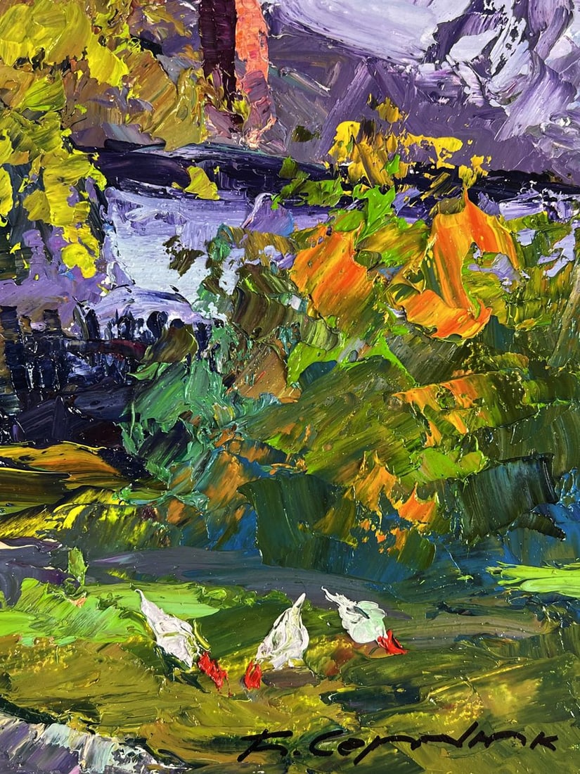 Oil painting An autumn day in the countryside Boris Serdyuk - 10