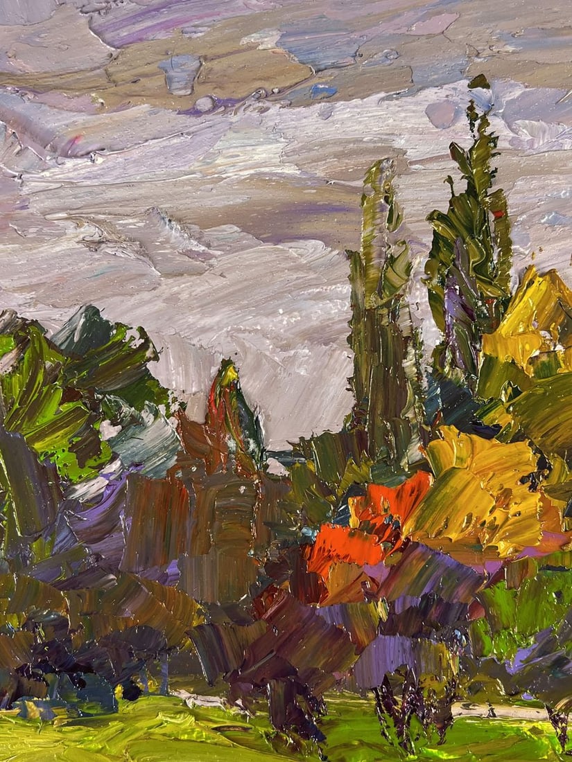 Oil painting Autumn forest park Boris Serdyuk - 4