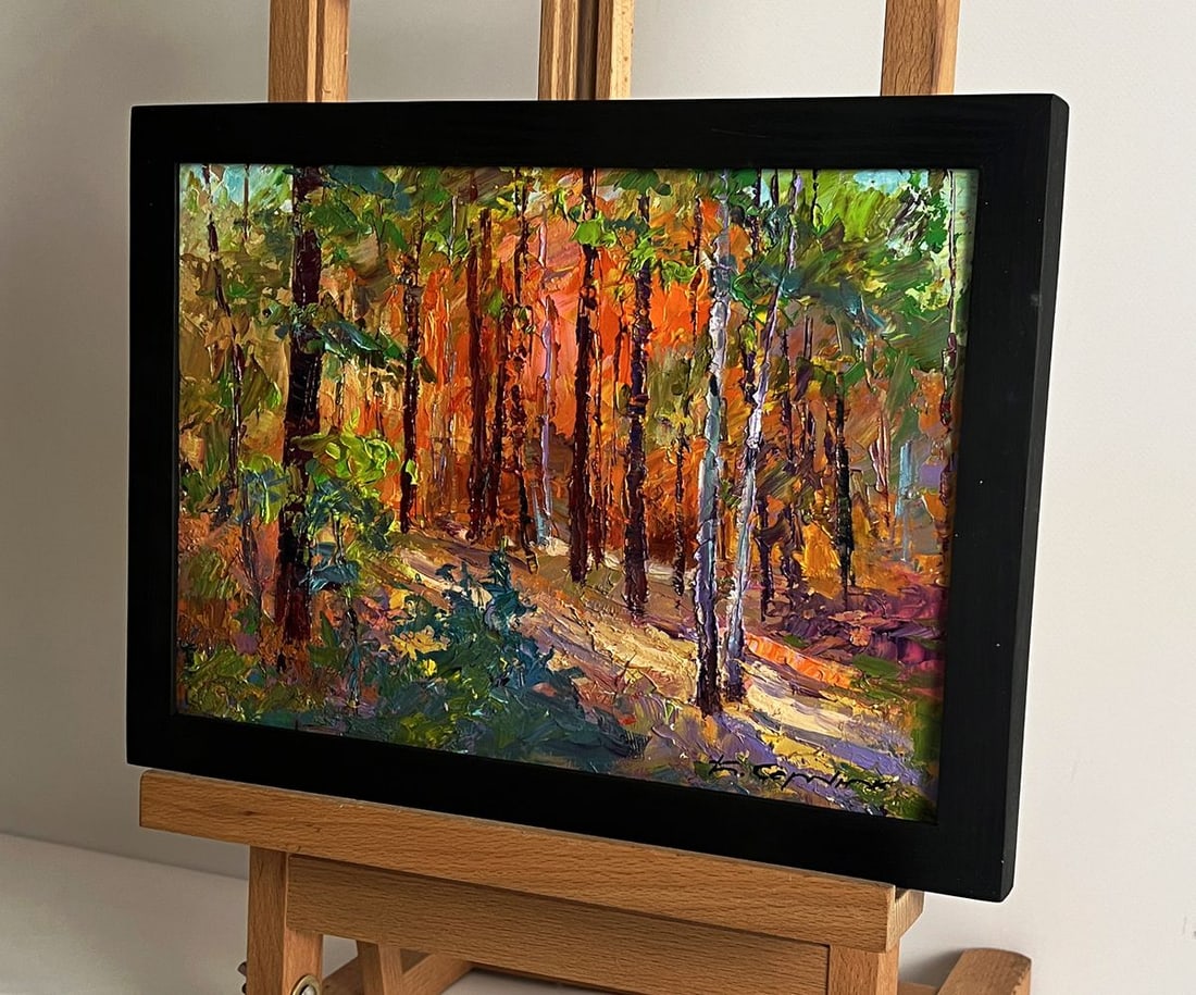 Oil painting Autumn in the forest Boris Serdyuk - 2