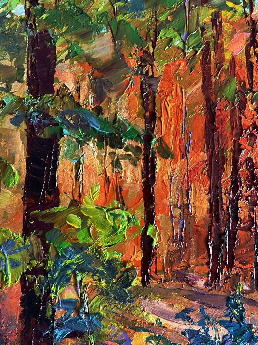 Oil painting Autumn in the forest Boris Serdyuk - 4