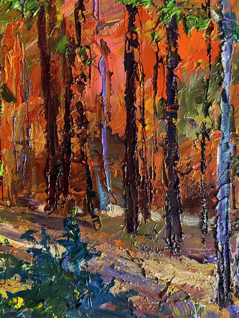 Oil painting Autumn in the forest Boris Serdyuk - 8