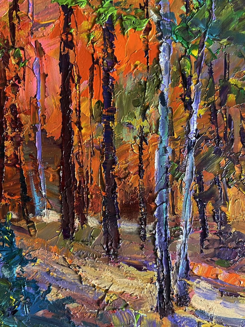 Oil painting Autumn in the forest Boris Serdyuk - 9