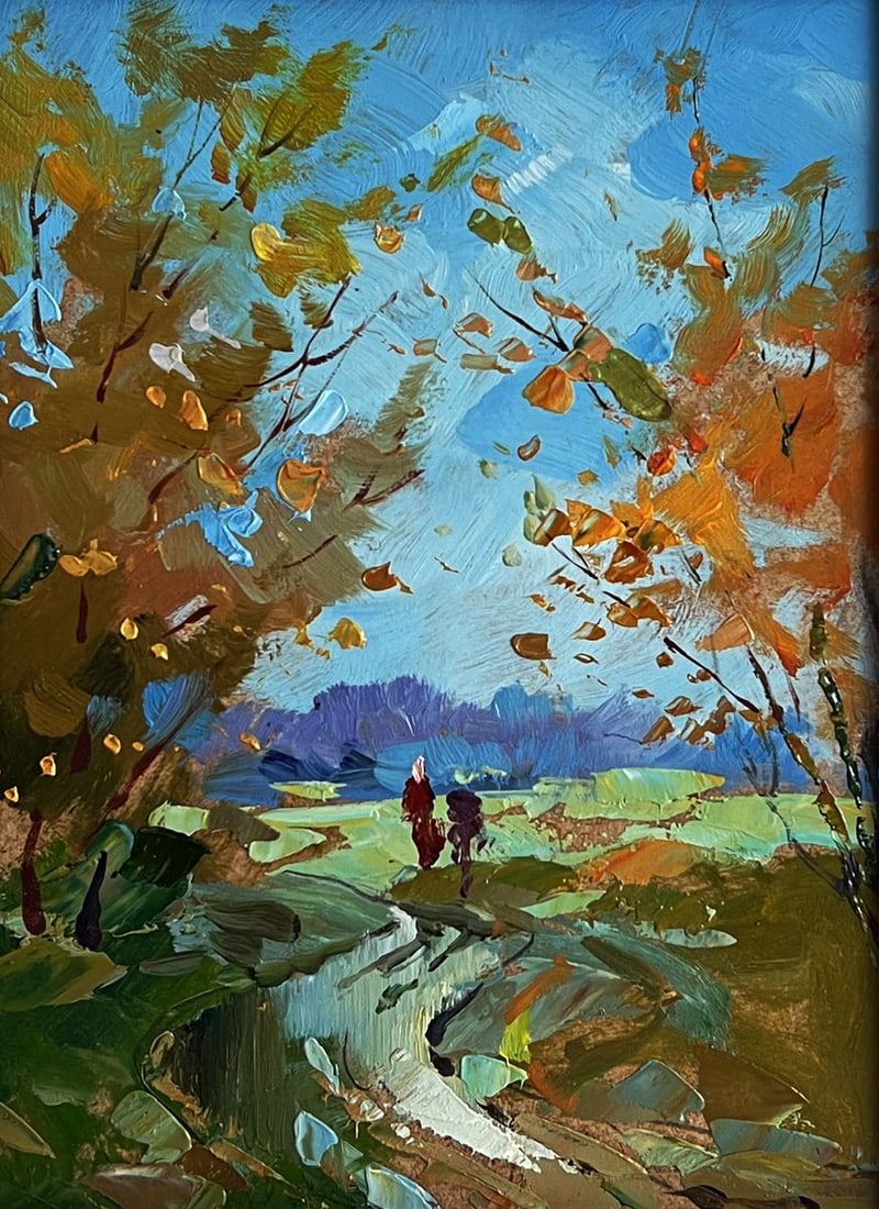 Oil painting Path in the field Yuriy Suprunchuk - 3