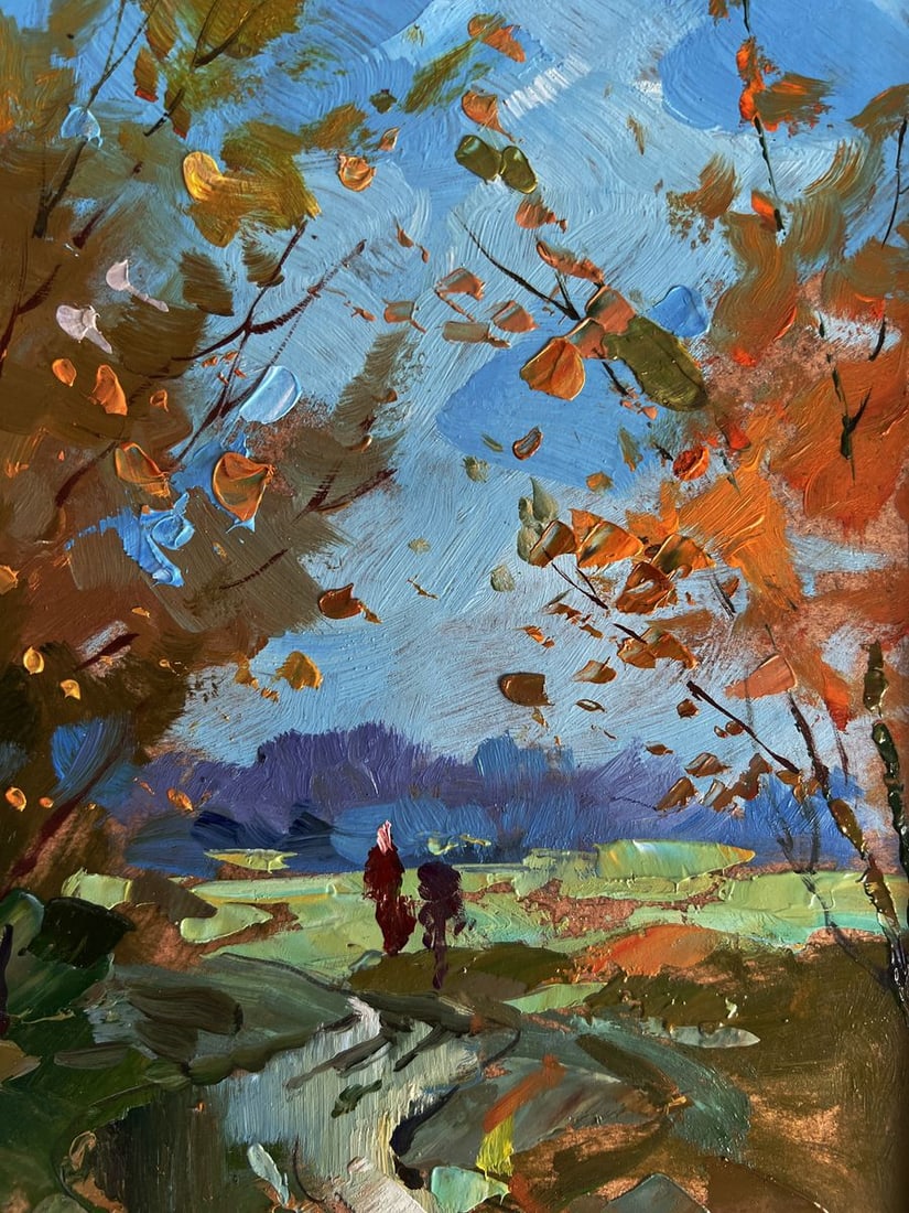 Oil painting Path in the field Yuriy Suprunchuk - 5