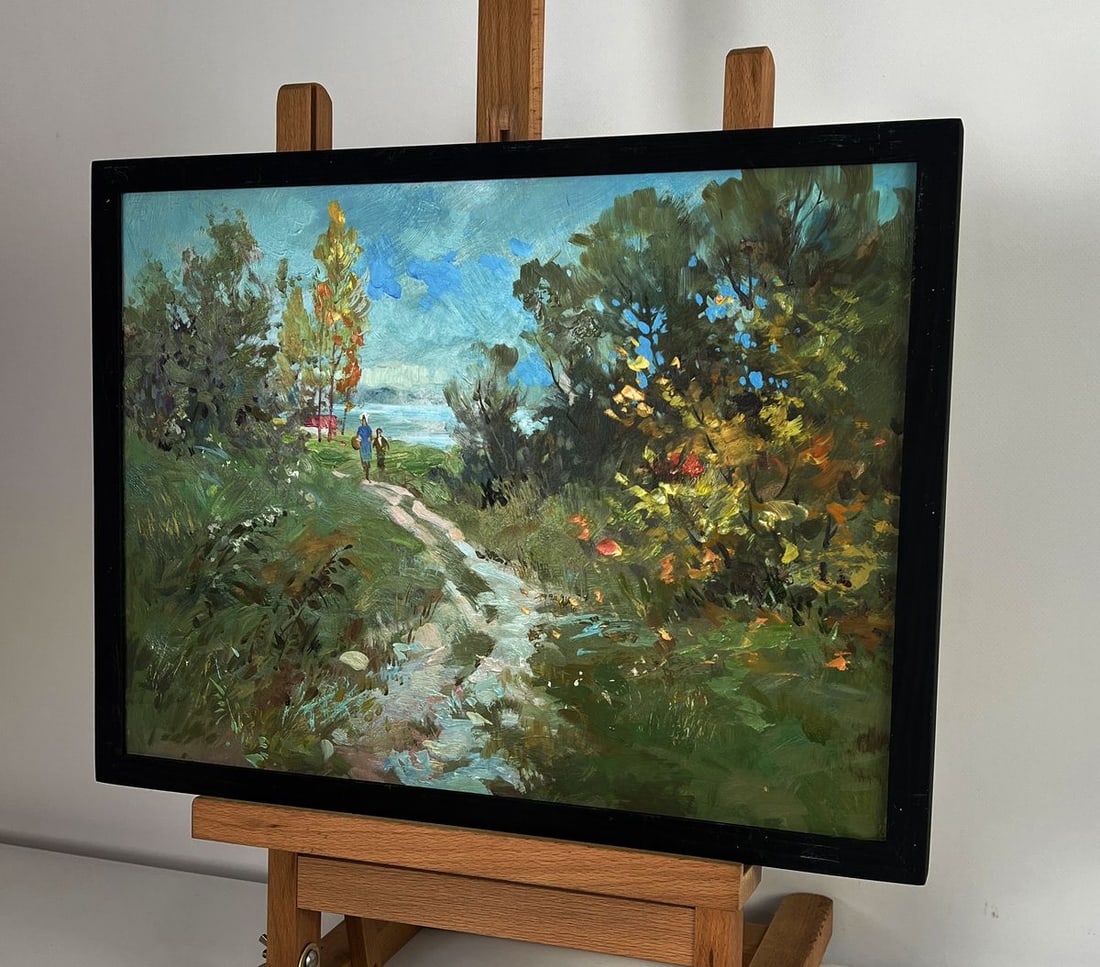 Oil painting The road to the river Yuriy Suprunchuk - 2