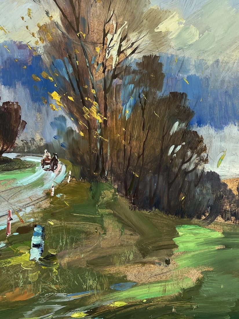 Oil painting Autumn weather in the forest Yuriy Suprunchuk - 10