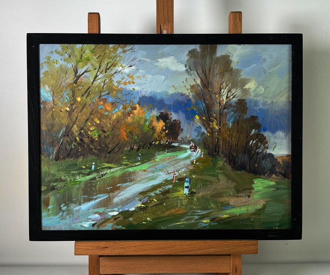 Oil painting Autumn weather in the forest Yuriy Suprunchuk (1 of 11)