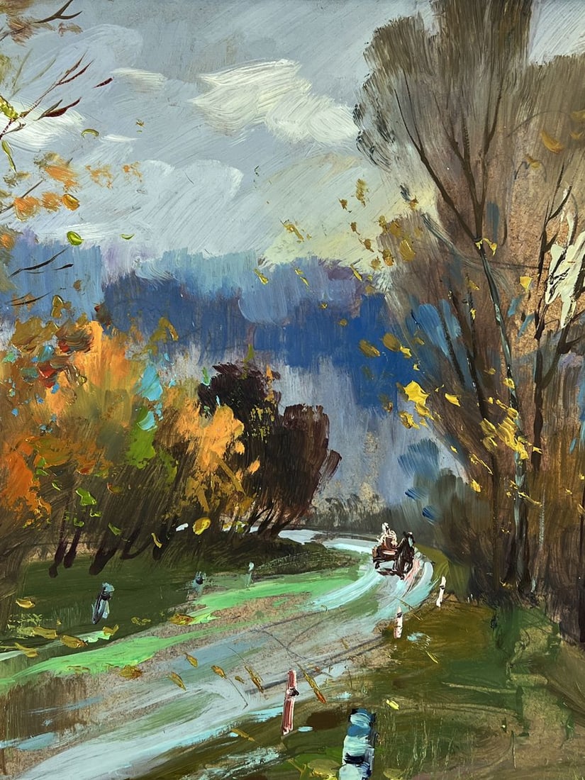 Oil painting Autumn weather in the forest Yuriy Suprunchuk - 6