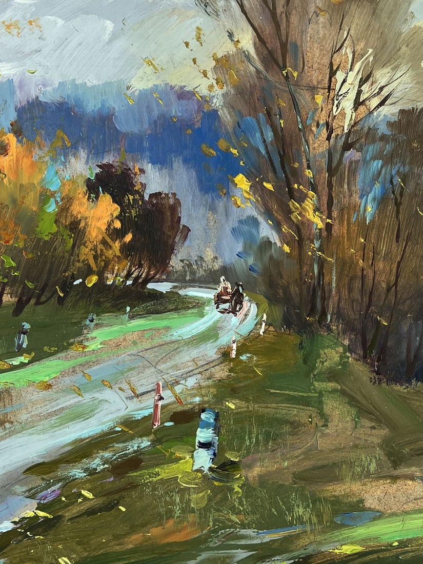 Oil painting Autumn weather in the forest Yuriy Suprunchuk - 7