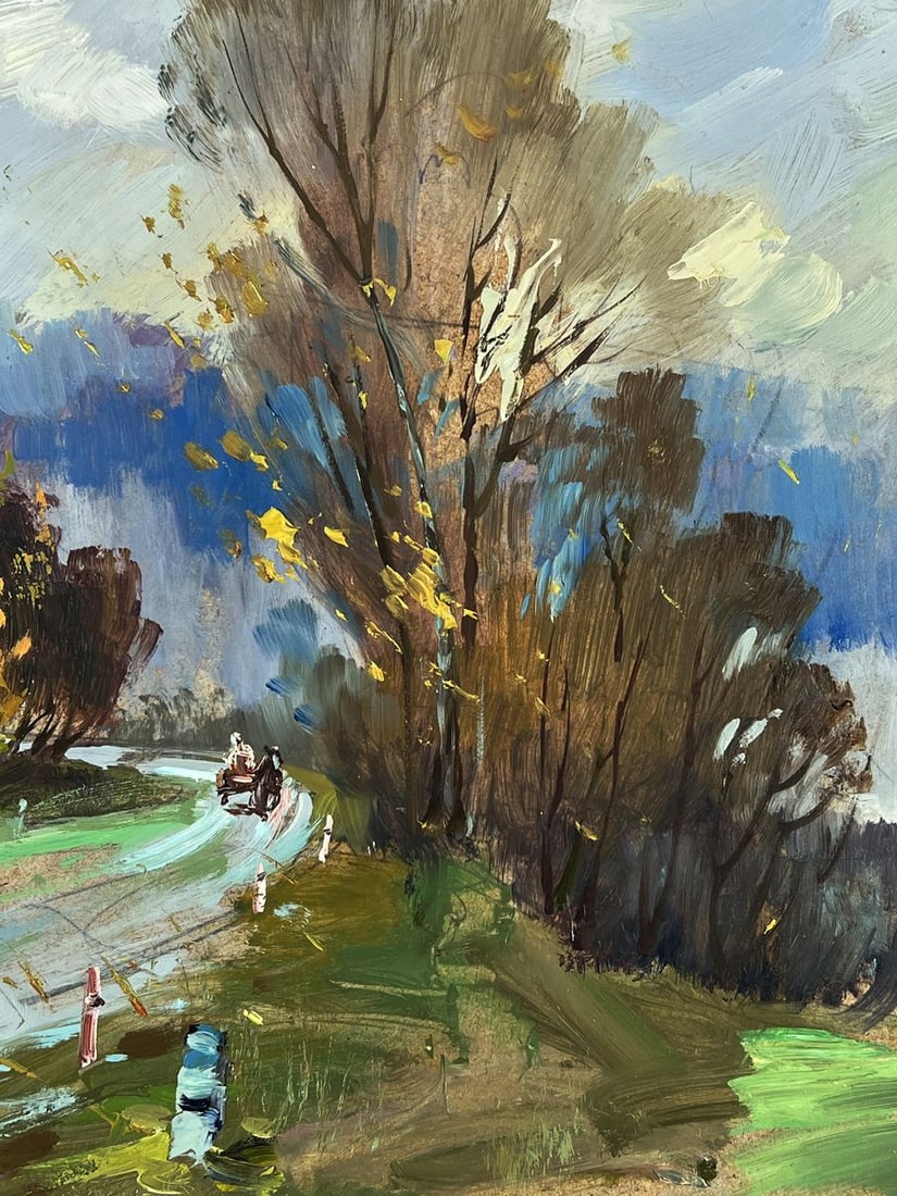 Oil painting Autumn weather in the forest Yuriy Suprunchuk - 8