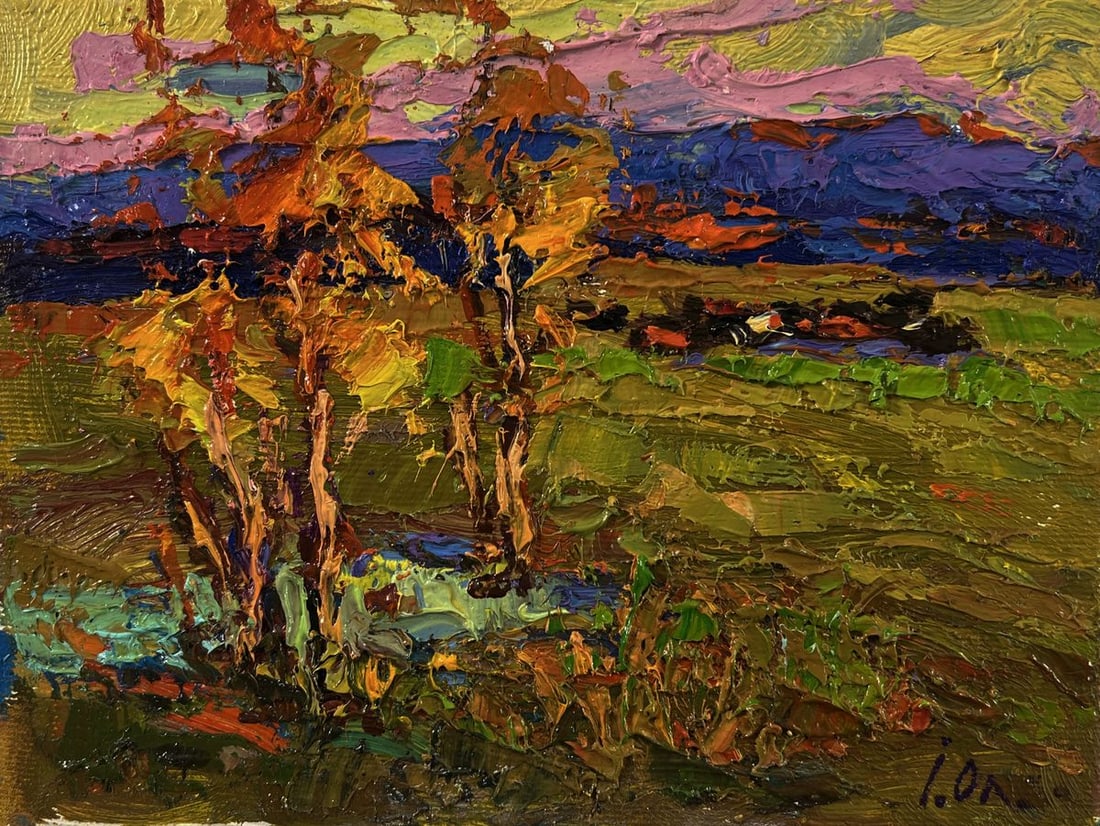 Oil painting Autumn horizon Oleksiy Ivanyuk - 3
